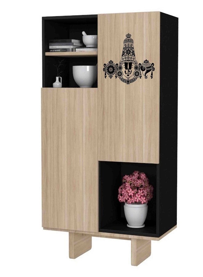 WallDesign Tirupati Balaji Sticker for Door Entrance Black Colour (Small) - 11 inch Height by 13 inch Width - Image 2